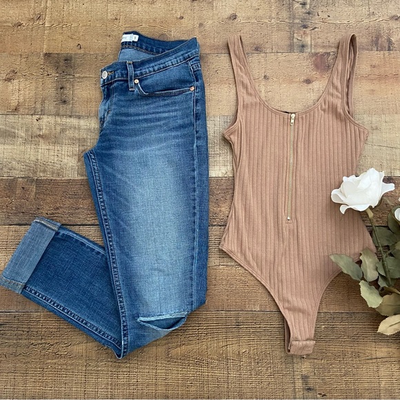 Denim - LEVIS 524 Soft Skinny Distressed Jeans